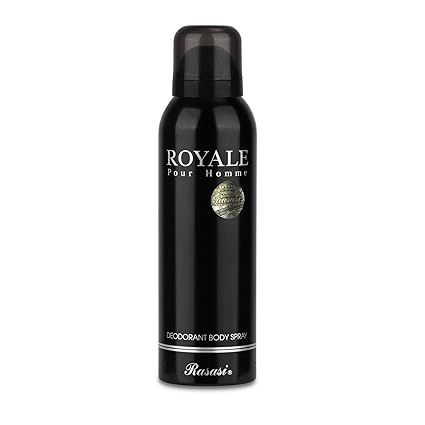 Rasasi Royale Black Deodorant Body Spray Pour Homme 200ml