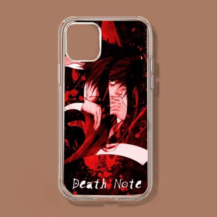 death note anime manga Phone Case Transparent soft For iphone 11 13 12 14 x xs xr pro max mini