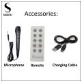 Sixonic 100% Original 6.5 Inch Portable Rechargeable Wireless Bluetooth Speaker With Microphone and Remote Control Super Loud Woofer Speaker FM Radio, USB and Memory Card Supported. 