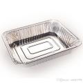 Aluminum Rectangle Shape Disposable Box (Pack of 24) - Dimensions  8.5 x 6.5 inches. 