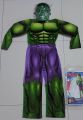 HULK 3d MUSCLE CLOTHING SET FOR KIDS WITH HARD PLASTIC MASK. 
