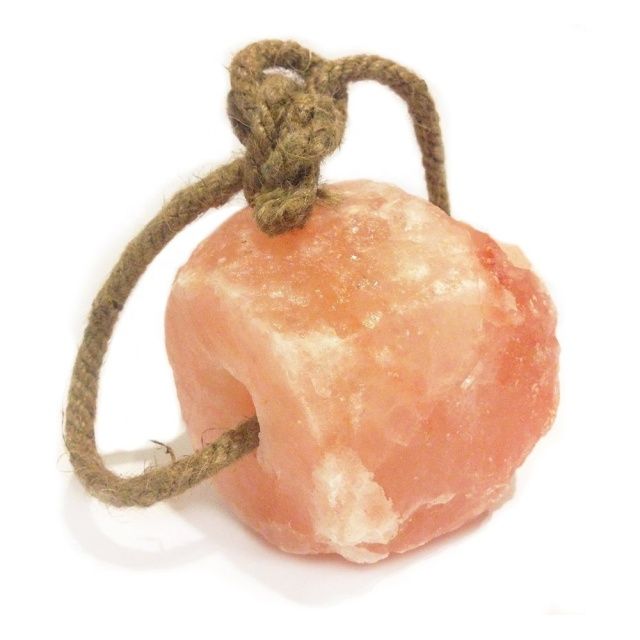 Himalayan Animal Lick Salt With Rope 100 % Pure Natural salt (1 to 2kg)