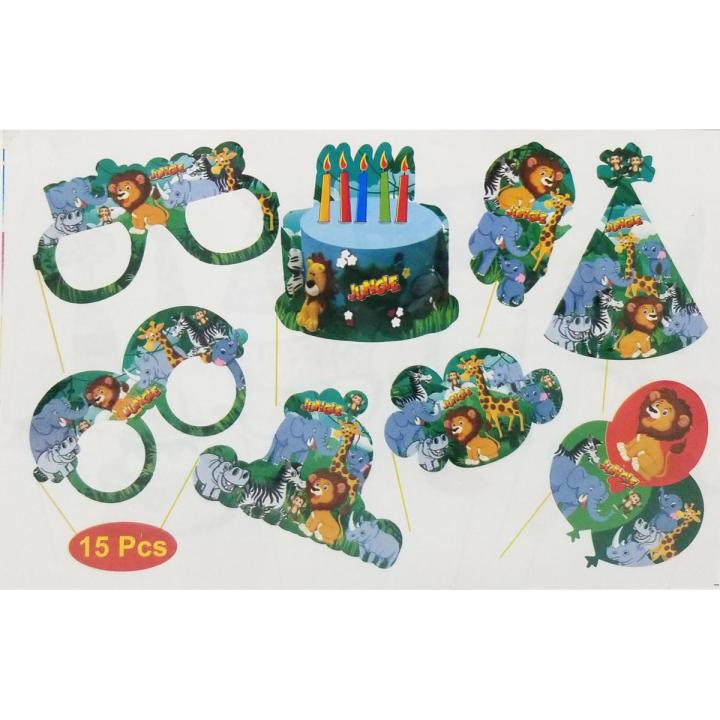 JUNGLE THEME PROP PACK ( PACK OF 15 PROP )