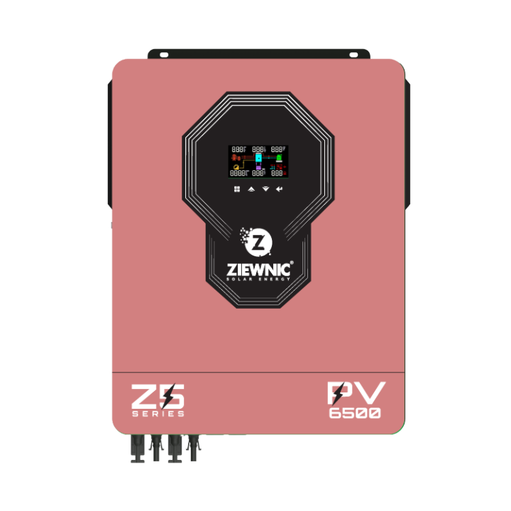 ZIEWNIC Inverter 4.5 (KVA) 6G PV6500 Inverter supports Multiple operation modes ON/OFF/MKS/KS Solar Hybrid 100% Pure Sine Wave Solar Inverter