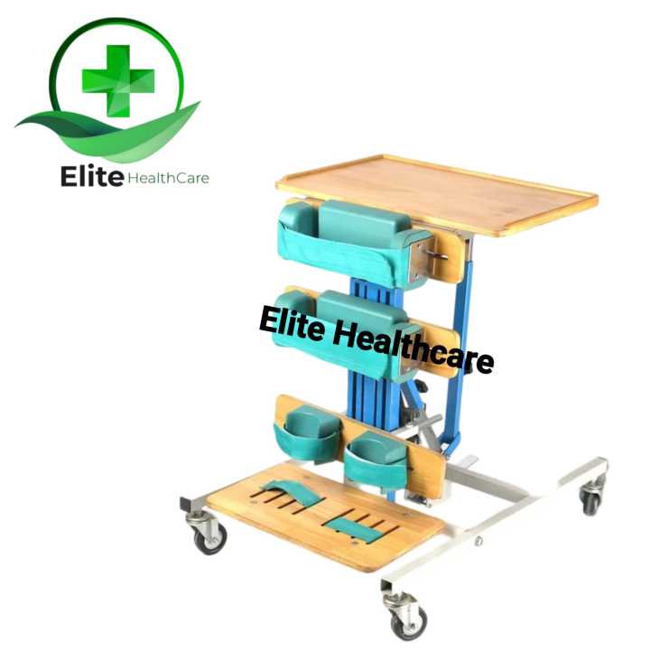 Child CP Standing Frame with Front Tilt Table Imported Wooden Children Cerebral Palsy Rehabilitation Training Chair Correction Chair Suitable For Home And Rehabilitation Centers