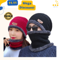 Winter Beanie Cap For Men - Beanies Knit Hat knitted Cap Thicken Hedging Cap Balaclava Skullies Fashion Warm knit Beanie for Men/Women. 