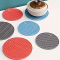 Silicone Trivet Mat – Non-Slip Pot Holder | Round Heat Resistant Silicone Mat for Kitchen Dishes | Multi-Function Hot Pad. 