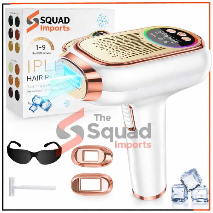 IPL Laser Hair Removal Machine - Hair Removal Machine - Professional laser hair removal machine for men and women - Epilator for women - Permanent hair Removal - Painless threading machine for women