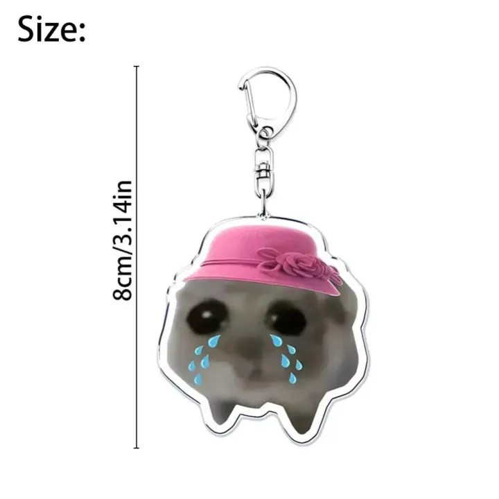 Kawaii%20I'm%20Just%20a%20Girl%20Sad%20Hamster%20Key%20Chain%20Acrylic%20Animal%20Kawaii%20Animal%20Hamster%20Keychain%20Jewelry%20Cute%20Sad%20Hamster%20Keyring%20Bag%20Pendant%20-%20Image%202