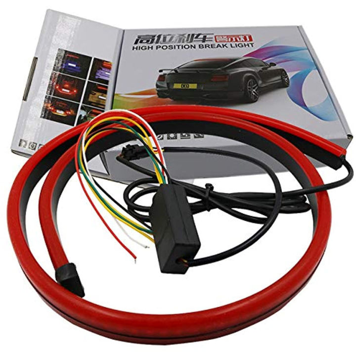Types Rear Led Spoiler Kit Universal Rear Car Spoiler Led Kit Light Trunk Lip - Flow Turn Signal ...