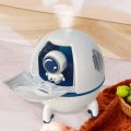 Dsp Appliances Space Capsule Air Humidifier, USB Ultrasonic Cool Air Mist Humidifiers with Led Light, 220ML Mini Portable Astronaut Humidificador Water Diffuser for Baby Bedroom, Christmas Gift for Boys Gilrs. 