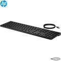 HP Halley Wired Desktop 320K Standard USB Wired Keyboard with Quiet Keys and Adjustable Slope - Black. 