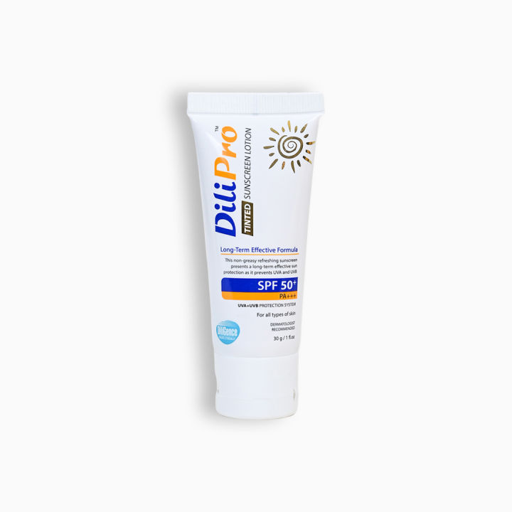 DiliPro%20TINTED%20Sunscreen%20Lotion%20SPF50+%20-%20Diligence%20Health%20Care%20-%20Image%202
