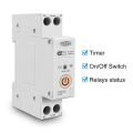 63A 1P+N WIFI Smart Switch Energy Meter Relay MCB TUYA Smartlife Voltage Current Protection,TOB9-63T No Metering White. 