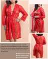 Bridal Short Gown & Hot Nighty Robe - Soft & Washable Honeymoon Wear. 