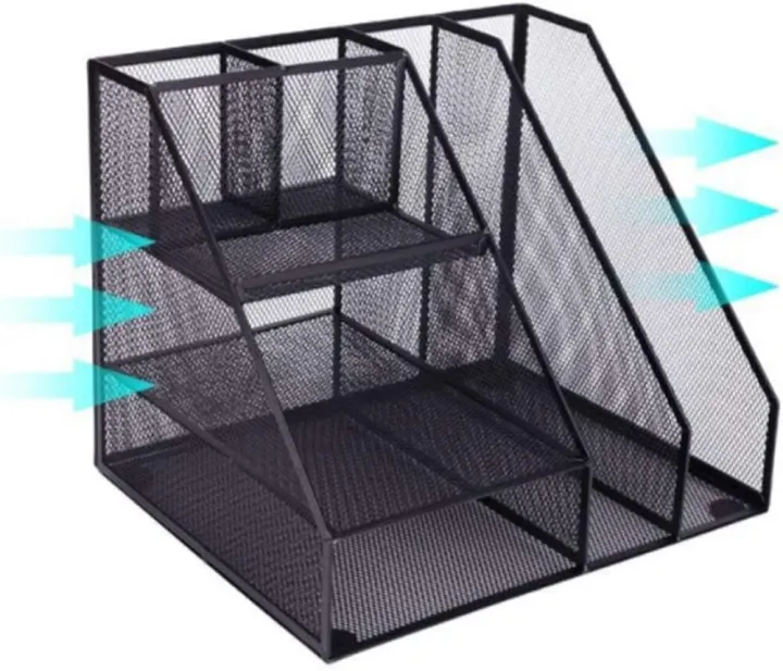 Metal%20File%20Rack%20with%20Desk%20Organizer,%20Multifunctional%20Desk%20Organizer,%20Office,%20School%20Desk%20Organizer%20Set,%20Office%20Accessories,%20Office%20Table%20Accessories%20Set,%20Metal%20Mesh%20File%20Rack,%20Desk%20Organizer%20Set,%20Metal%20Mesh%20Office%20Desk%20Organizer%20(1%20Pcs)%20-%20Image%203