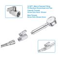 Water Flow Control Valve-1 x 1/2inch NPT Female X 1/2inch NPT Male Shut Off Valve-Silver. 