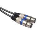 BRADOO- 2 Pcs Cable : 1 Pcs 2 Rca Male To Xlr 3 Pin Female Mixing Console Amplifier & 1 Pcs Dual Rca Male To Xlr Male Cable 2 Xlr To 2 Rca Plug Adapter Hifi Stereo Audio Extension Cable. 