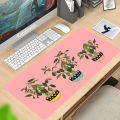 Mousepad Large Home Desk Mats Mouse Pad Green Tropical Plants Mat Office Soft Carpet Anti-slip Natural Rubber Desktop Mouse Pads. 