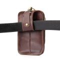 Phone Bag For Iphone 14 13 12 11 Pro Max XS Max 6 6S 7 8 Plus Genuine Leather Waist Bags Cover Case For Samsung Bussiness Men. 