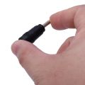 QUANBU Yellow Tip 4.0x1.7 mm Male Plug to 5.5x2.1mm Female Jack DC Power Connector Black. 