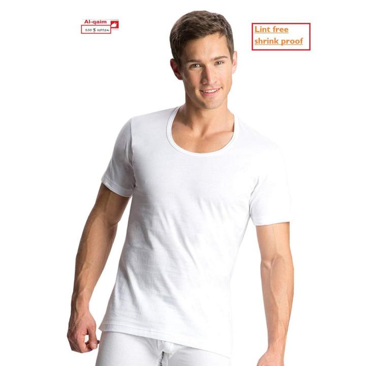Pack Of 3-Al Qaim Men'S 100% Combed Cotton Sando Vest
