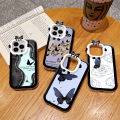 Hontinga for Realme C21 Back Cover Fashion Butterfly Phone Case Monster Lens Camera Protection TPU Cover. 