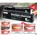 Charcol Bamboo - Teeth Whitening Toothpaste | Natural Black Mint Flavor. 