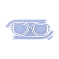 4XBF 3D Crystal Glasses Shape Ornament Crafts Silicone Mold Suitable for Epoxy Resin Diy Crafts Jewelry Making Home Decor. 