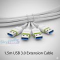 USB 3.0 Extension Cable – 2M(6.6ft) High-Speed Data Transfer, Blue. 