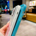 AnDyH Phone Case for Vivo Y02S Y16 Y35 Y56 5G High End Flash Powder Gradient Transparent All Inclusive Camera Protection Casing. 