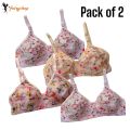 FairyShop Jersey Bra Pack of 2 Flexible Comfortable Non Padded - F542S. 