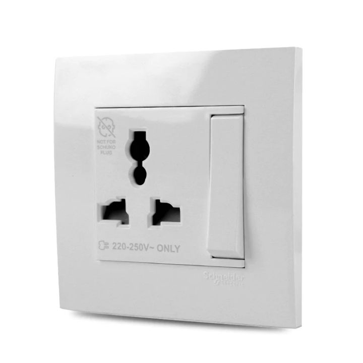 VIVACE 13A International Switch Socket, Switch Board Power Plug, International Switched Socket, Power Plug Switch, Power Switch for Residential and Commercial Purpose, 3 PIN Power Switch Socket, 13A Socket, VIVACE-CLIPSAL KB113LS