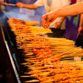 Long Bamboo Skewers Pack of 25 Size 11.5 Inches BBQ Wooden Sticks Art and Craft Material. 