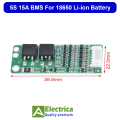 5S 15A Li-ion Battery Charger Protection Board 5s 15a bms with wire 18V 21V BMS. 