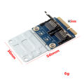 Ecocc 2 SSD HDD for Laptop Dual Micro- SD SDHC SDXC TF to Mini PCIe Memory Card Reader MPCIe. 