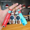 Cartoon key chain✐Cartoon cute keychain female ins net red couple car key chain ring ring doll pendant school bag pendant male. 