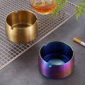 Yfashion 1PC Stainless Steel ple Ashtrays Cone Living Room Desk Office Desk Ash Storage ray. 