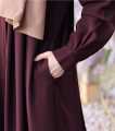 Belt Abaya for Girls, Long Frock Style Gown, Ready-to-Wear Abaya for Women, Unique Design and Comfortable Fit. 