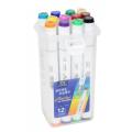 Lanke Markers Colors Dual Tip Art Markers Perfect For Illustration Writing Coloring Sketching and Card Making Classroom Use 12/24/36/48. 