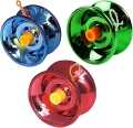 1Pcs Fine Quality High Speed Metal YoYo Aluminum Alloy Metal Yoyo Responsive High-speed Yoyo Toys for Kids Random Color Pack of (01). 