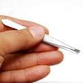 2 Piece Eyebrow Tweezer - Hair Plucker For Hair And Eyebrows Personal Care For Men & Women - Silver. 