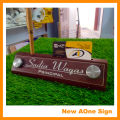 CUSTOMIZED TABLE NAME PLATE IN CARD MOBILE AND PEN HOLDER INCLUDE. 