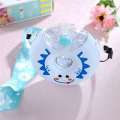 Donut Shape 350ml Silicone Drinking Bottle/water bottle Cute Portable School Kids Water Bottle with Straw /Strap New Design doughnut shape water bottles water bottles in doughnut shape. 