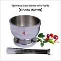 High Quality Stainless Steel Mortar Pestle Chato Wata Stainless Steel Mortar Pestle Perfect For Kitchen Salt & Pepper Grinding Bowl For Spices Herbs Nuts Garlic Tools Food Items The Best Price In Pakistan. 