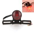 Cafe Racer back light with number plate mount for motorcycle. 