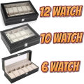 Smart Watch Holder Organizer Watch Box Premium Wooden Leather PU Leather Smart Watch Box. 