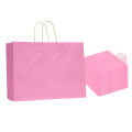 Paper Bags kraft paper gift bag with Twisted Rope Handle  - size 16 x 5.5 x 12.1 inches pack of 12 pcs. 