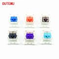 10pcs Outemu Switches mechanical keyboard black blue brown red key switch for CIY Sockets SMD 3pin Thin pins Compatible with MX switch. 