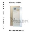 Samsung A310 2016 Back Matte Protector For A310 A3 2016. 